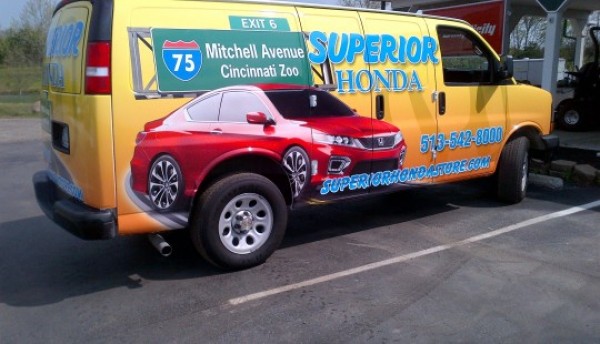 Superior Honda, Full Vehicle Wrap, Cincinnati Vehicle Wrap