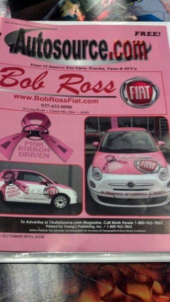 Breast Cancer Awareness Fiat Dayton Vehicle Wrap