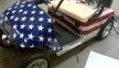 american flag golf cart