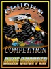 Poster designed to promote monster truck show.