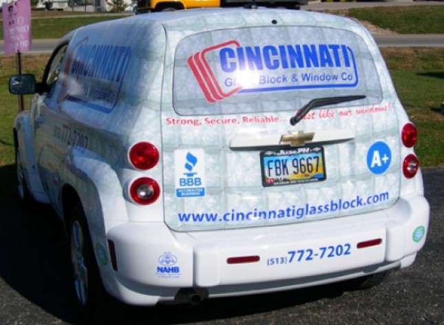 Company Advertising Rear Window Graphics